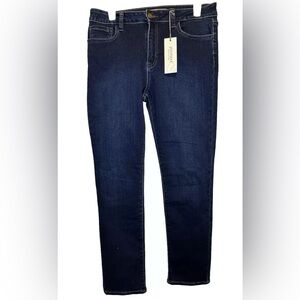 Just USA designed in Los Angeles AB214 Mid Rise Skinny Dark Jeans Sz 31/12